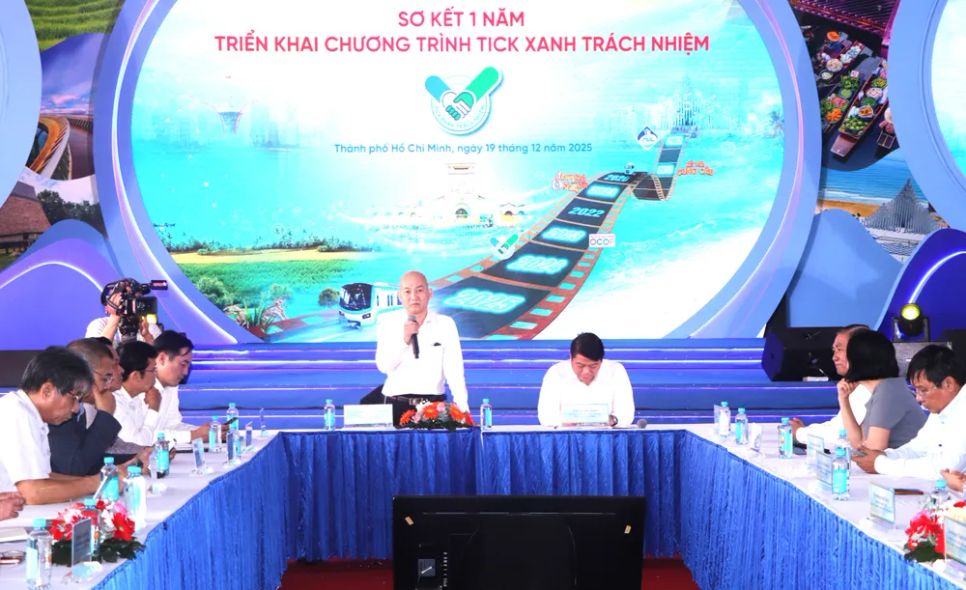 Lãnh đạo Sở Công thương TPHCM chủ trì hội nghị. Ảnh: QUANG VŨ