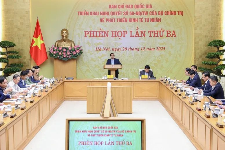 Thủ tướng Phạm Minh Chính chủ trì họp Ban Chỉ đạo quốc gia triển khai Nghị quyết số 68-NQ/TW của Bộ Chính trị về phát triển kinh tế tư nhân
