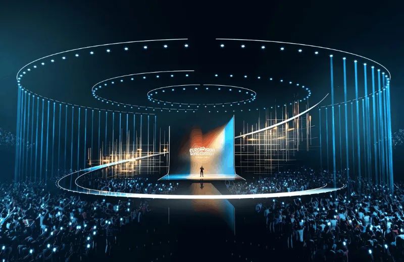Hình ảnh mô phỏng sân khấu Eurovision Song Contest 2026. Ảnh: ORF