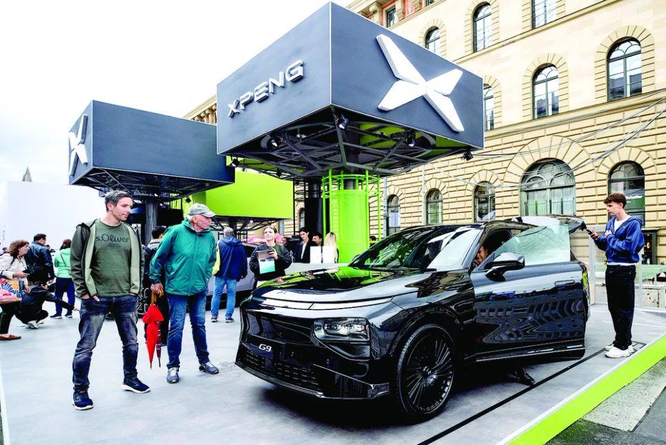 Một mẫu xe hơi chạy bằng điện của Trung Quốc tại triển lãm IAA Mobility 2025 ở thành phố Munich, Đức. Ảnh: THX