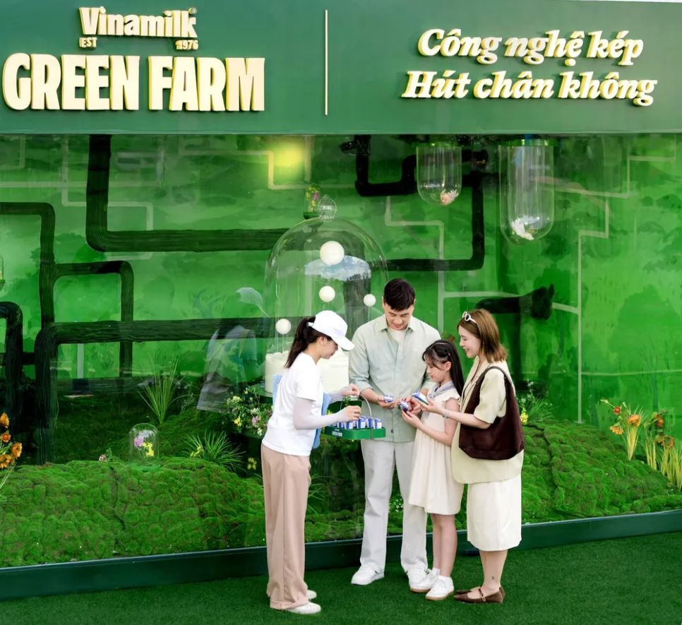 Không gian trải nghiệm đa giác quan của Vinamilk Green Farm gây ấn tượng mạnh với người tiêu dùng và giới sáng tạo. Ảnh: Minh Anh