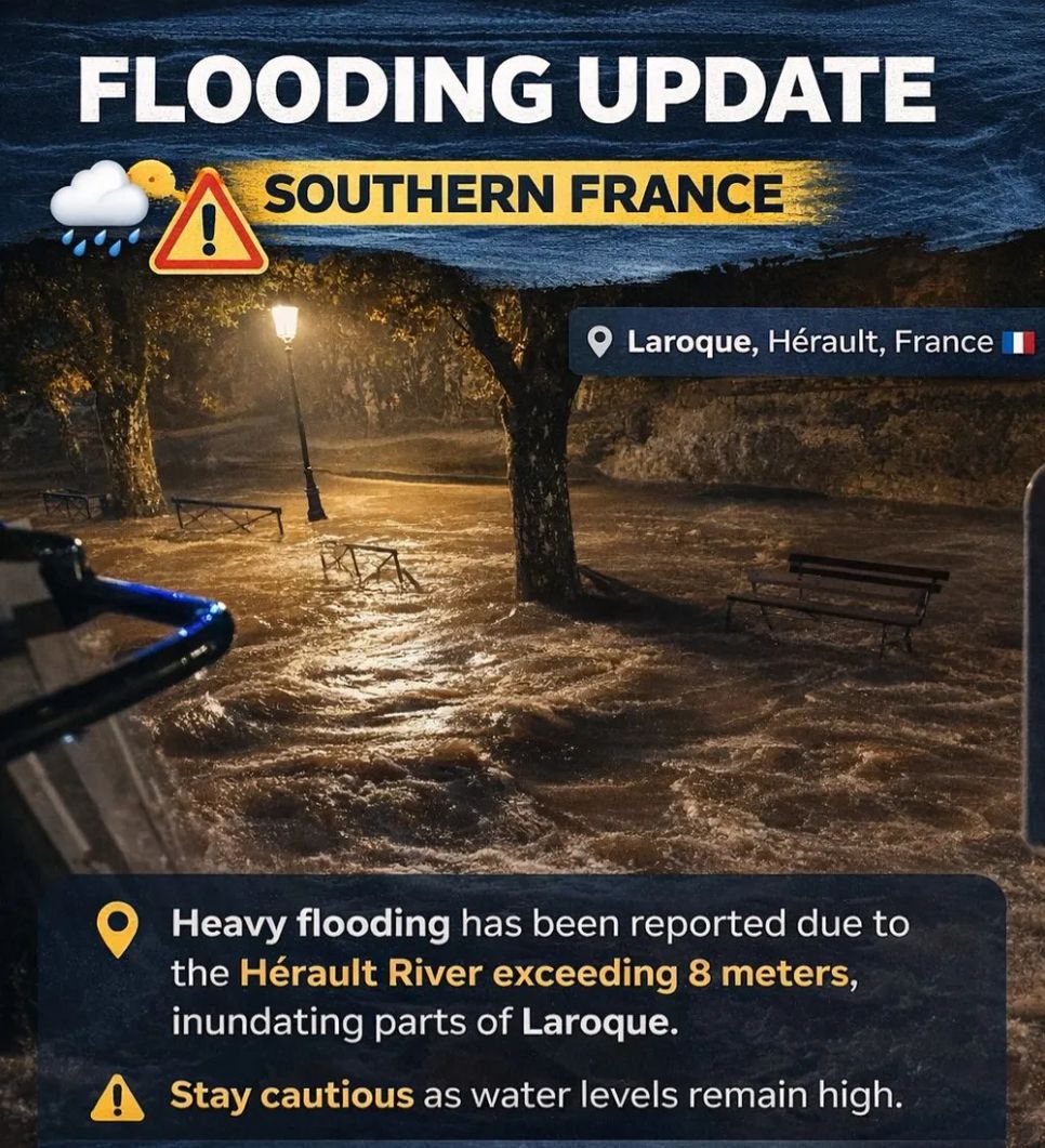 Cảnh báo lũ lụt ở miền Nam nước Pháp