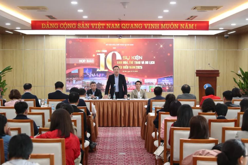 Họp báo phát động bình chọn 10 sự kiện Văn hóa, Thể thao và Du lịch tiêu biểu năm 2025