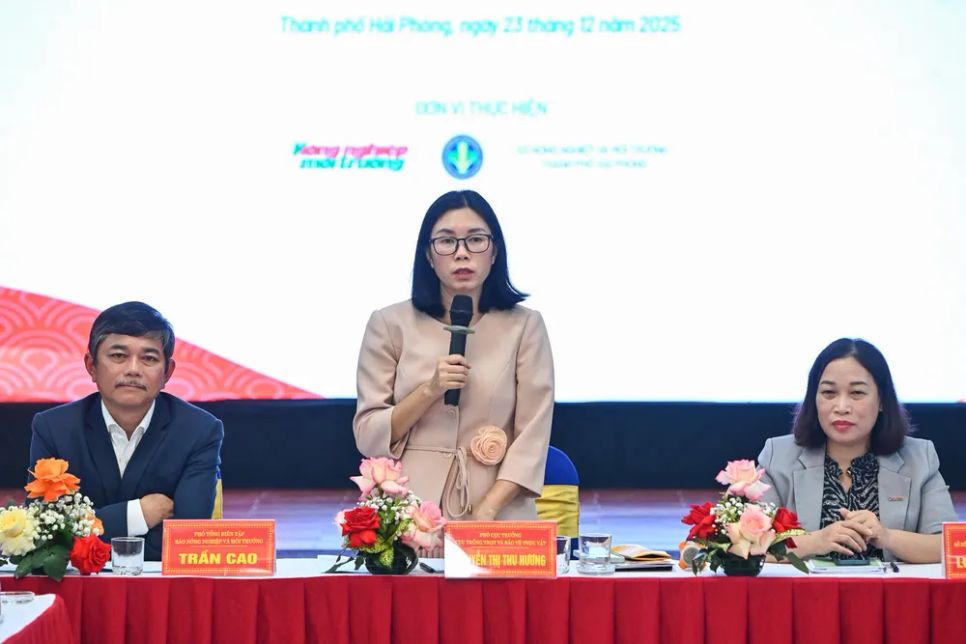 Phó Cục trưởng Nguyễn Thị Thu Hương phát biểu