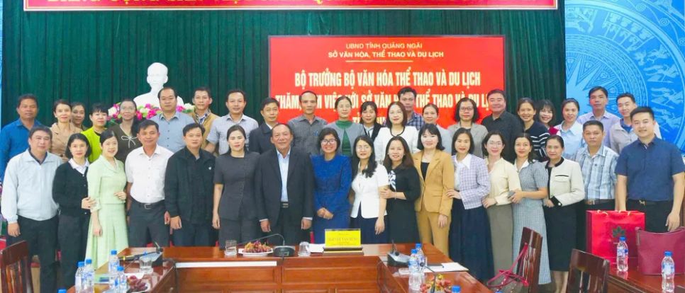 Bộ VH-TT-DL làm việc, định hướng nhiều nội dung quan trọng để ngành du lịch Quảng Ngãi phát triển