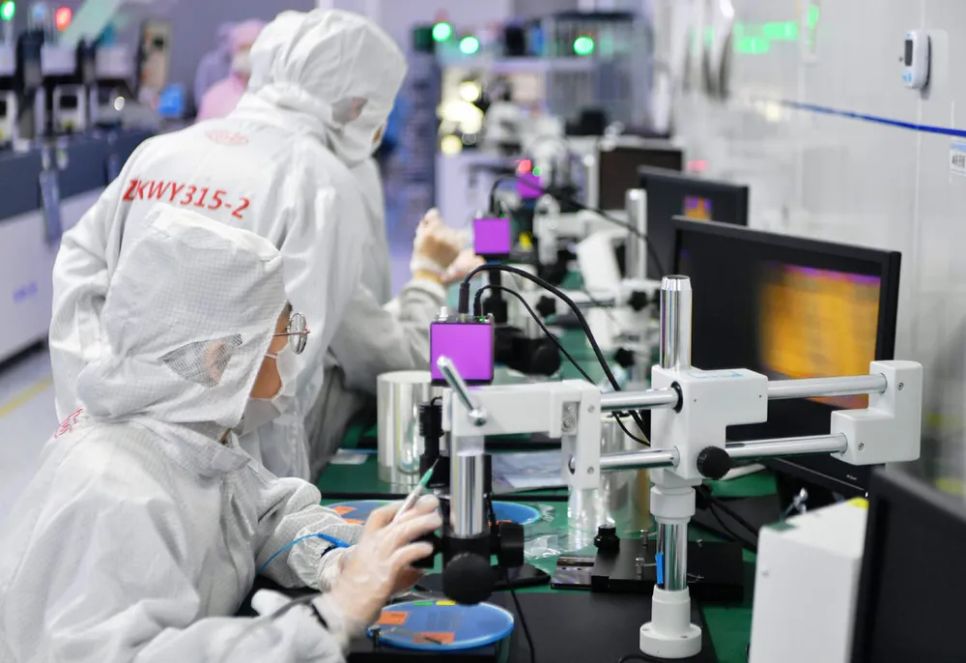 Nhà máy sản xuất chip tại tỉnh Phúc Kiến, Trung Quốc. Ảnh: THX