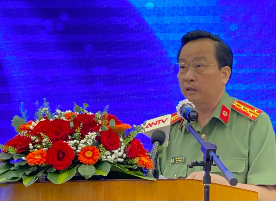 Đại tá Bùi Thanh Trực, Phó Giám đốc Công an TPHCM chia sẻ về hoạt động diễn tập <br>