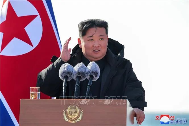 Nhà lãnh đạo Triều Tiên Kim Jong Un. Ảnh: Yonhap/TTXVN