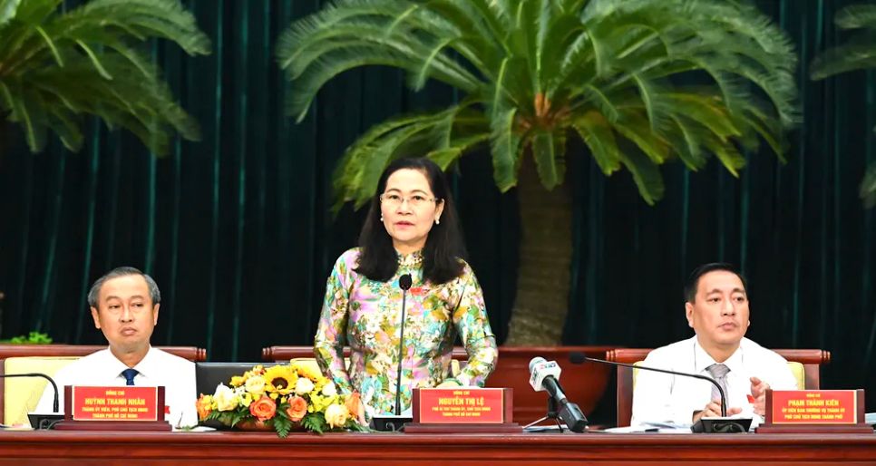 Các đồng chí Thường trực HĐND TPHCM giai đoạn đầu nhiệm kỳ 2021-2026. Ảnh: VIỆT DŨNG