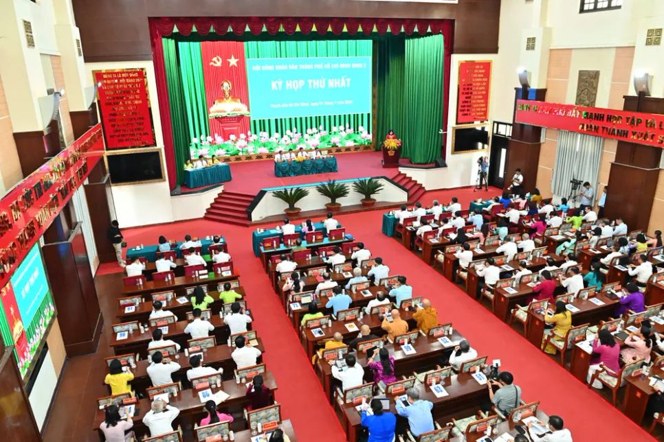 Kỳ họp đầu tiên của HĐND TPHCM sau hợp nhất. Ảnh: VIỆT DŨNG