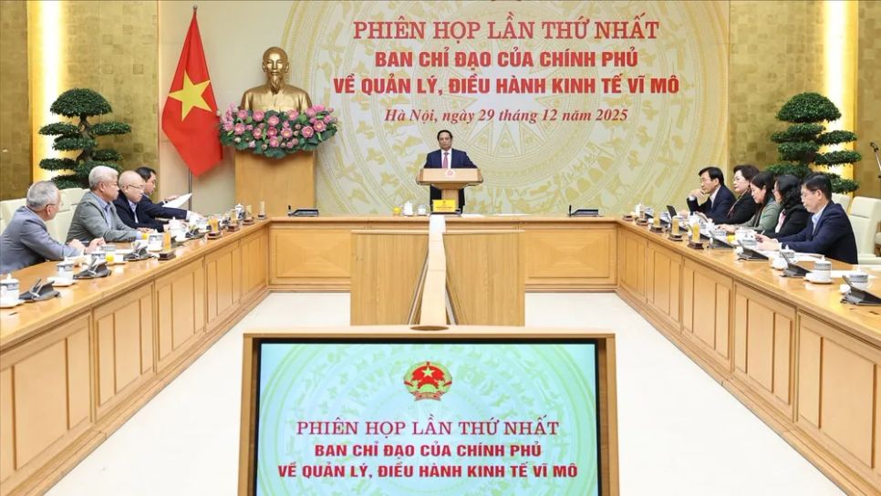 Thủ tướng Phạm Minh Chính chủ trì phiên họp Ban Chỉ đạo của Chính phủ về quản lý, điều hành kinh tế vĩ mô, chiều 29-12