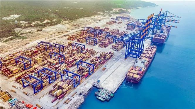 Quang cảnh cảng hàng hóa Vizhinjam ở Thiruvananthapuram, Ấn Độ. Ảnh: ANI/TTXVN Quang cảnh cảng hàng hóa Vizhinjam ở Thiruvananthapuram, Ấn Độ. Ảnh: ANI/TTXVN