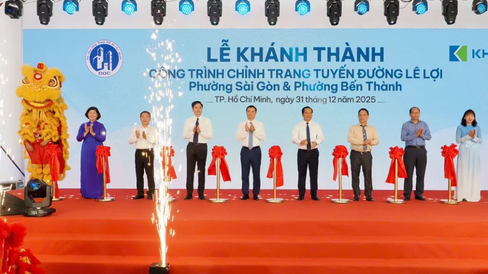 TPHCM khánh thành dự án chỉnh trang tuyến đường Lê Lợi