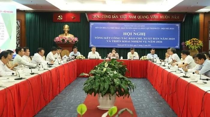 Quang cảnh Hội nghị Tổng kết công tác báo chí, xuất bản năm 2025 và triển khai nhiệm vụ năm 2026