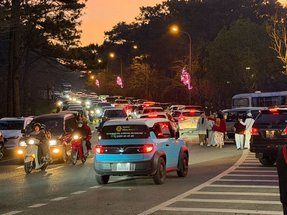 Quảng Ngãi: Du khách ùn ùn đổ về Măng Đen ngày đầu năm mới