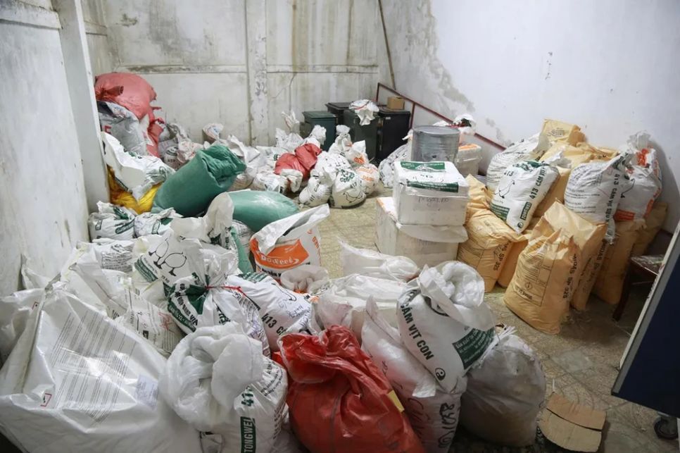 Tang vật bị thu giữ. Ảnh: Công an Nghệ An