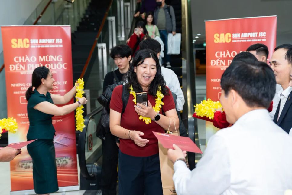 Khách quốc tế đến Phú Quốc dịp Tết Dương lịch 2026 tăng gần 50% so với cùng kỳ