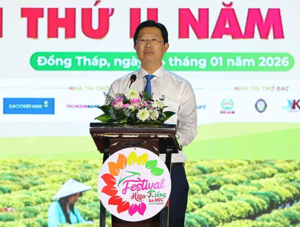 Phó Chủ tịch UBND tỉnh Đồng Tháp Huỳnh Minh Tuấn phát biểu bế mạc