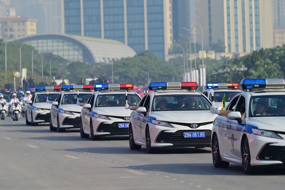 Hình ảnh tổng duyệt diễn tập bảo vệ an ninh Đại hội Đảng lần thứ XIV