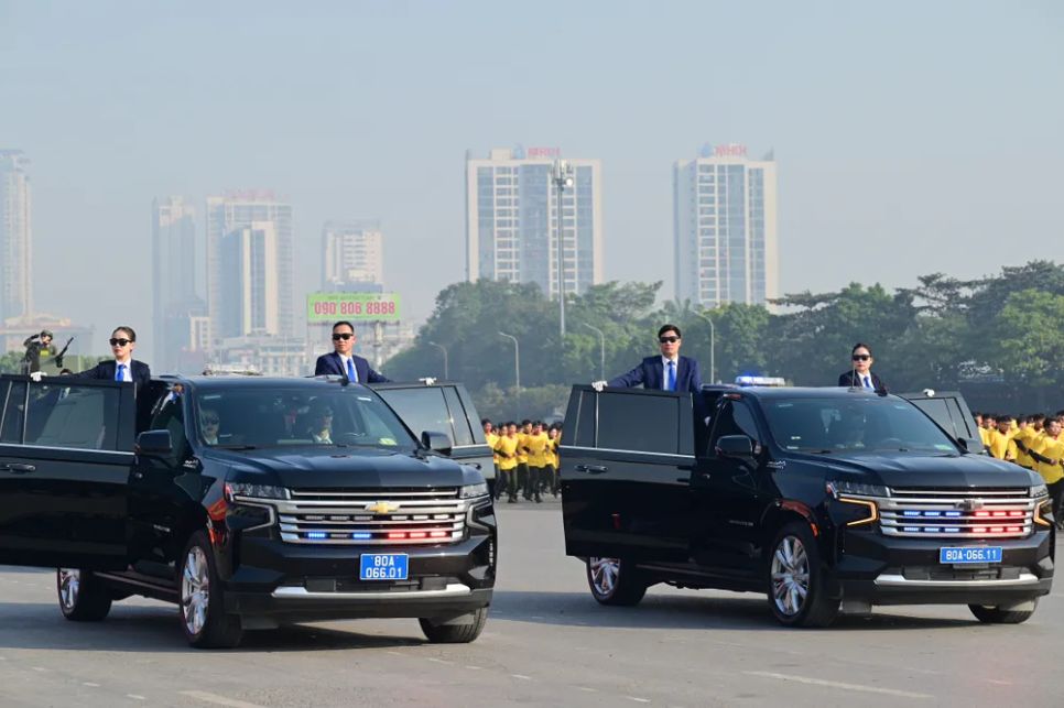 Hình ảnh tổng duyệt diễn tập bảo vệ an ninh Đại hội Đảng lần thứ XIV