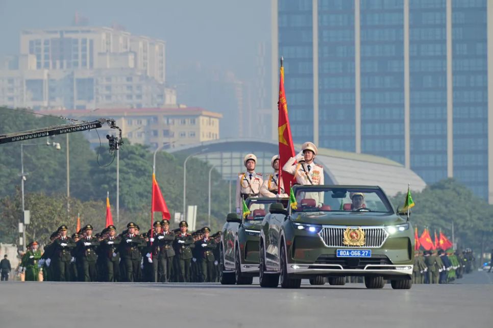 Hình ảnh tổng duyệt diễn tập bảo vệ an ninh Đại hội Đảng lần thứ XIV