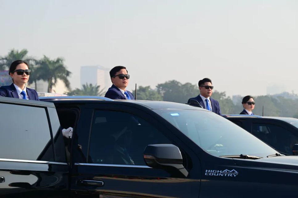 Hình ảnh tổng duyệt diễn tập bảo vệ an ninh Đại hội Đảng lần thứ XIV