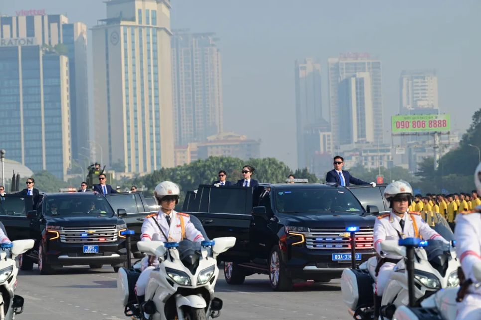 Hình ảnh tổng duyệt diễn tập bảo vệ an ninh Đại hội Đảng lần thứ XIV