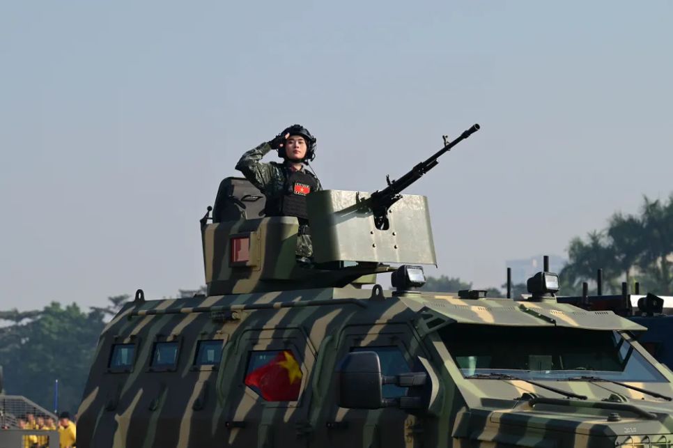 Hình ảnh tổng duyệt diễn tập bảo vệ an ninh Đại hội Đảng lần thứ XIV