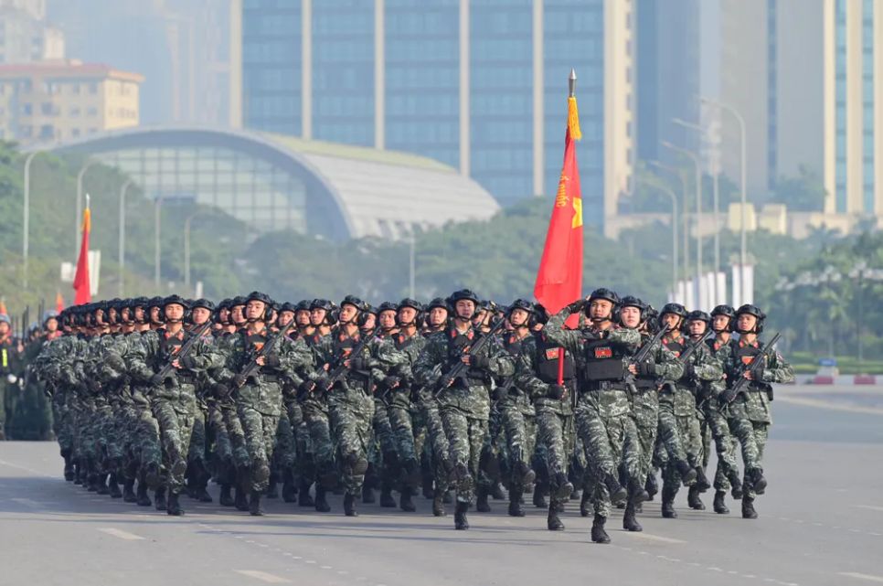 Hình ảnh tổng duyệt diễn tập bảo vệ an ninh Đại hội Đảng lần thứ XIV