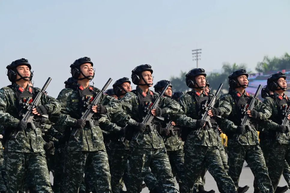 Hình ảnh tổng duyệt diễn tập bảo vệ an ninh Đại hội Đảng lần thứ XIV