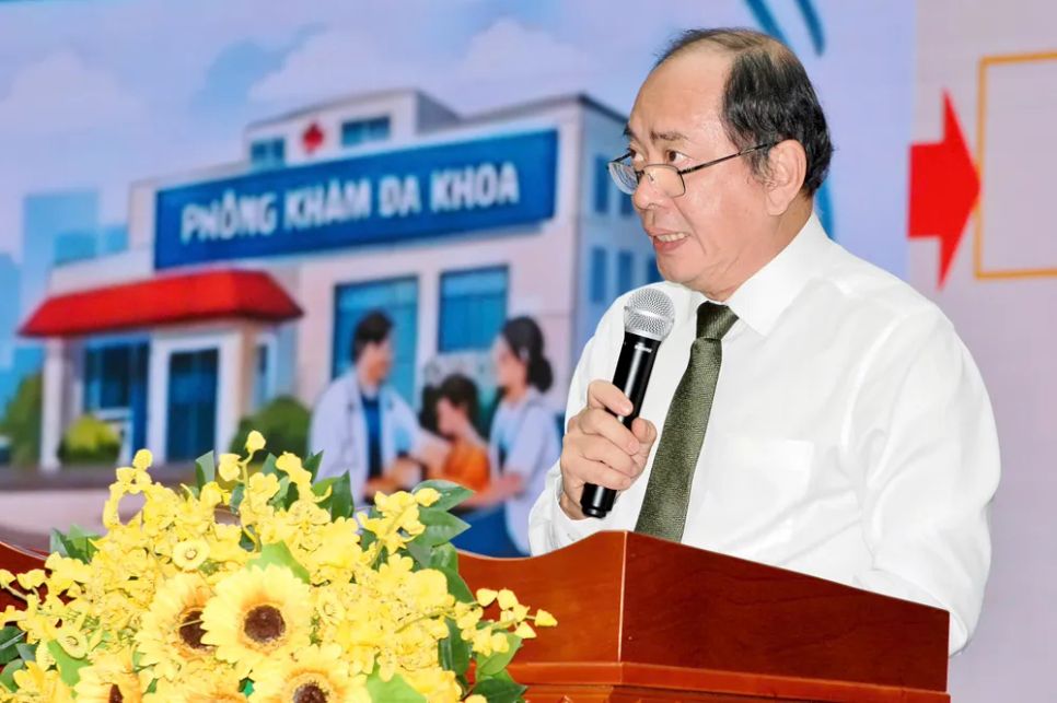 PGS-TS-BS Tăng Chí Thượng, Giám đốc Sở Y tế TPHCM phát biểu tại hội nghị PGS-TS-BS Tăng Chí Thượng, Giám đốc Sở Y tế TPHCM phát biểu tại hội nghị