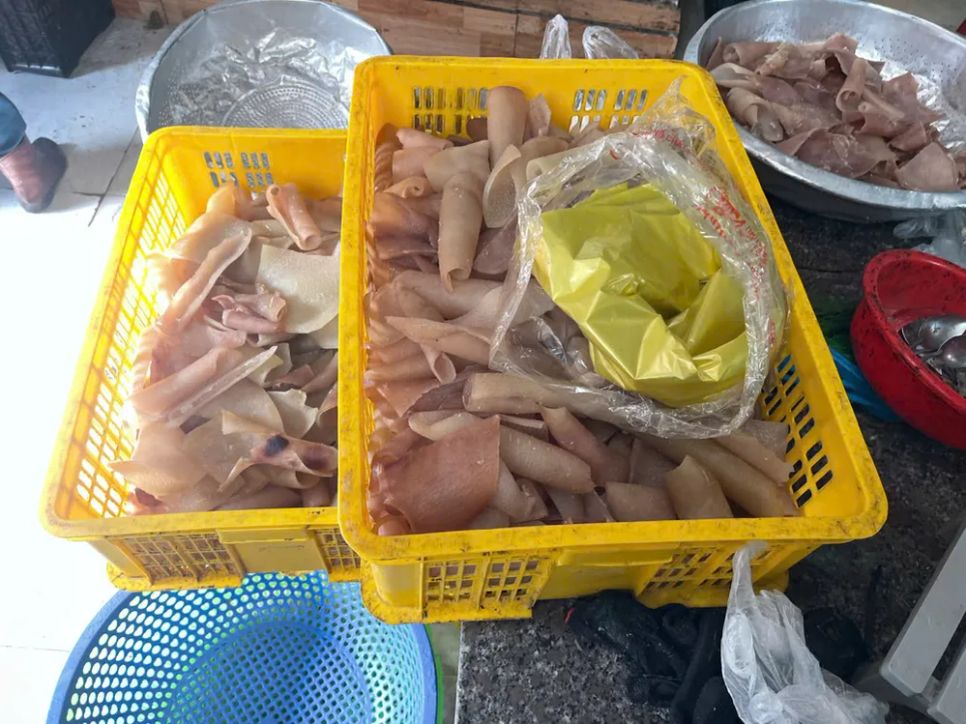 Số da heo thu giữ Số da heo thu giữ