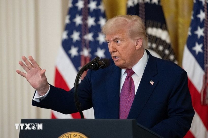 Tổng thống Mỹ Donald Trump. Ảnh: THX/TTXVN Tổng thống Mỹ Donald Trump. Ảnh: THX/TTXVN