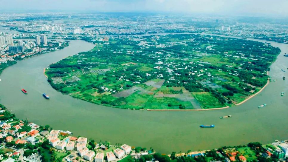 Bán đảo Bình Quới - Thanh Đa nhìn từ trên cao