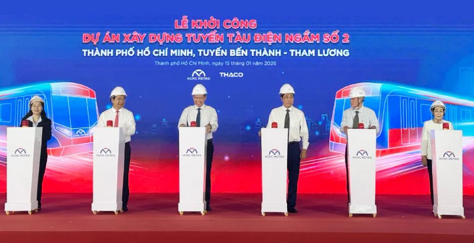 Lễ khởi công dự án Metro số 2 (Bến Thành - Tham Lương). Ảnh: THANH HIỀN
