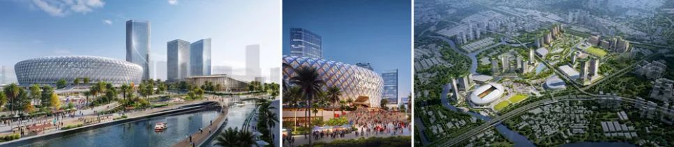 Phối cảnh Khu liên hợp Thể dục thể thao quốc gia Rạch Chiếc