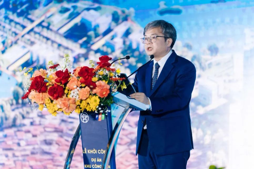 Phó Chủ tịch UBND TP Hà Nội Trương Việt Dũng phát biểu tại buổi lễ