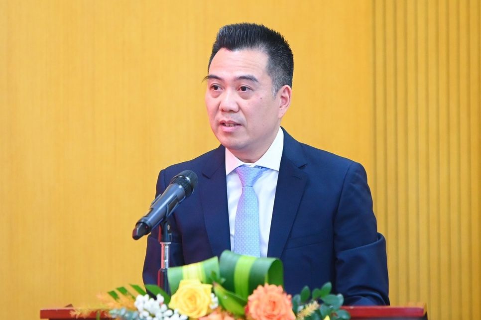 Tân Thứ trưởng Bộ Nông nghiệp và Môi trường Đặng Ngọc Điệp. Ảnh: Tùng Đinh