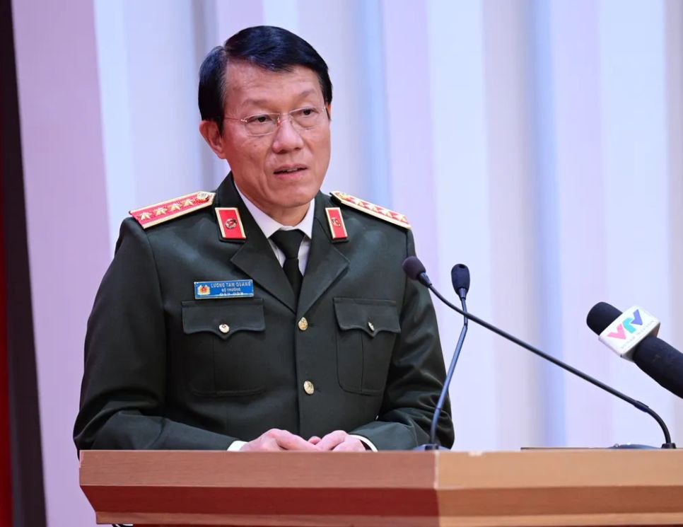 Bộ trưởng Lương Tam Quang phát biểu tại hội nghị. Ảnh: ĐỖ TRUNG