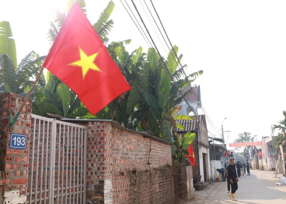 Xã đảo Minh Châu rực cờ hoa chào mừng Đại hội XIV của Đảng