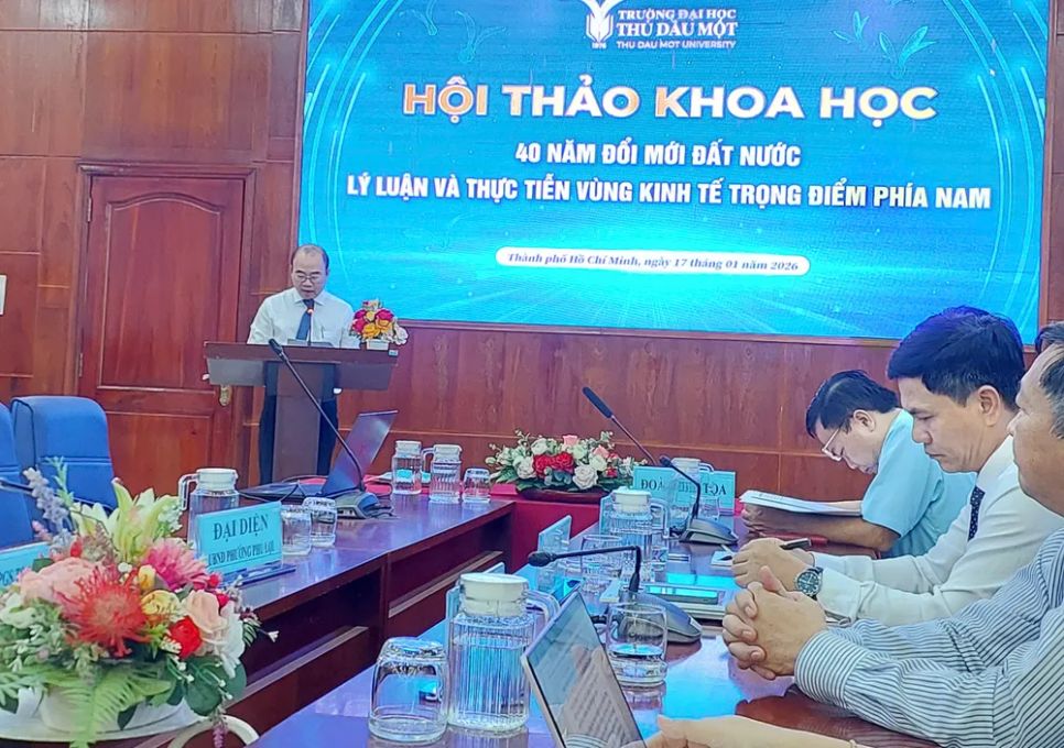 Hội thảo diễn ra đúng vào dịp chuẩn bị khai mạc Đại hội Đại biểu toàn quốc lần thứ XIV của Đảng. Ảnh: M.HOA