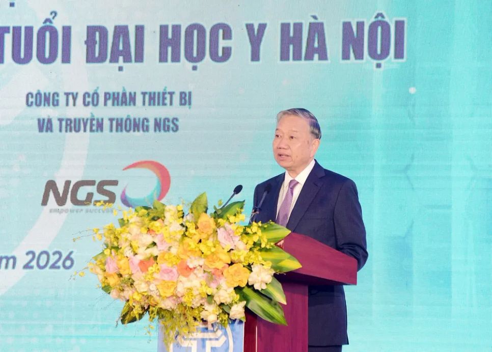 Tổng Bí thư Tô Lâm dự, phát biểu tại buổi lễ