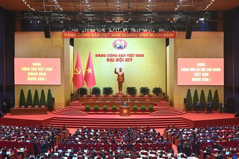 Toàn cảnh phiên họp trù bị Đại hội đại biểu toàn quốc lần thứ XIV của Đảng. Ảnh: Trang thông tin Đại hội Đảng XIV