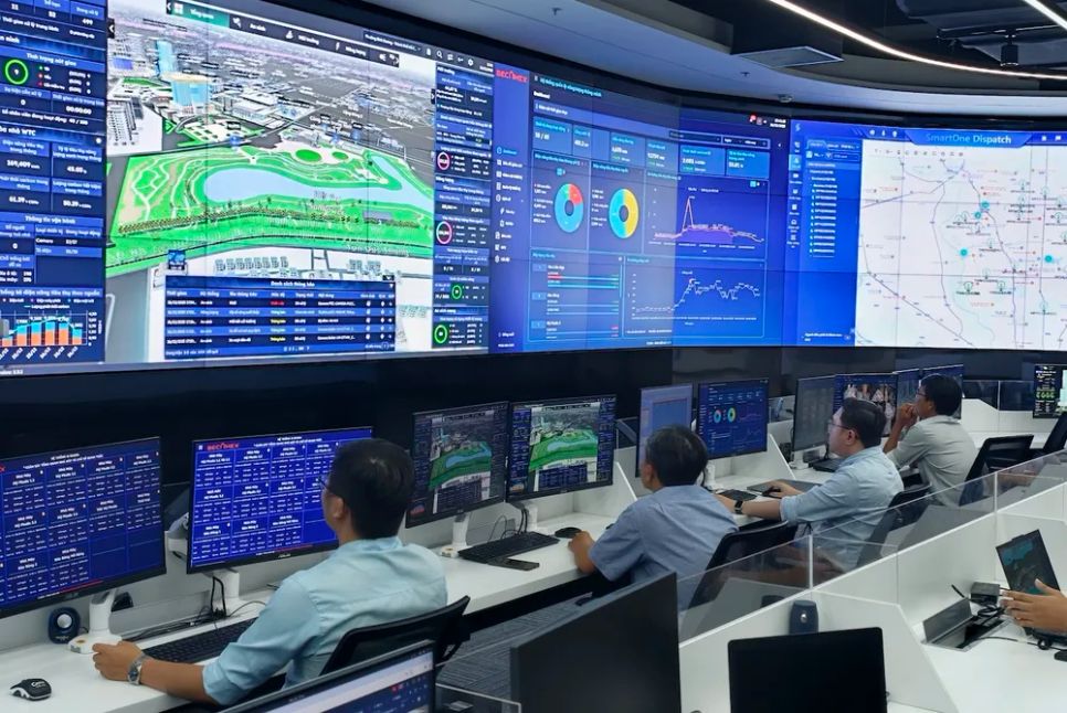Một góc Trung tâm Điều hành thông minh Becamex