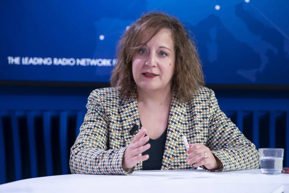 Chủ tịch S&D Iratxe García Pérez xác nhận việc rút nội dung bỏ phiếu phê chuẩn. Ảnh: <span style=