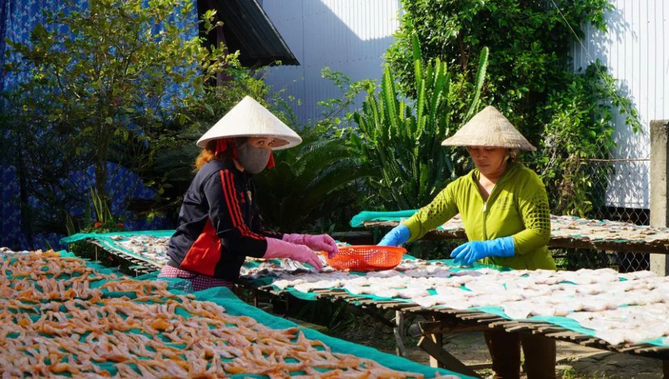 Làng cá khô miền Tây tất bật vào mùa Tết