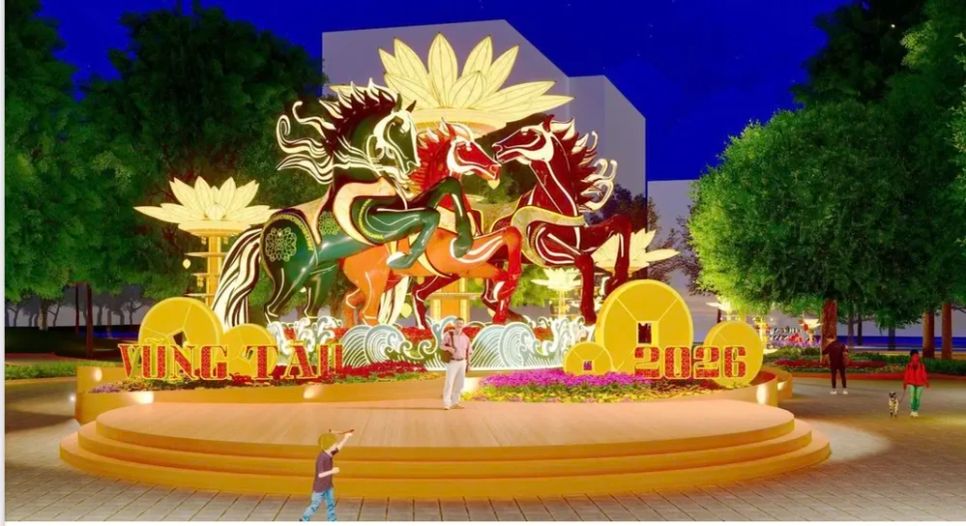 Đại cảnh “Ngựa phi nước đại” sẽ xuất hiện tại Hội hoa xuân Vũng Tàu