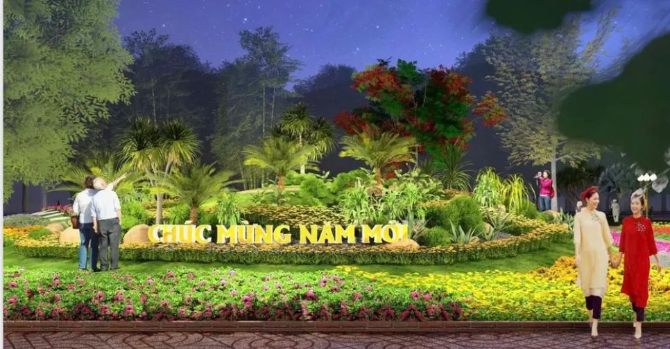 Tất cả các khu vực trong khuôn viên Hội hoa xuân đều là những điểm check-in cho người dân và du khách