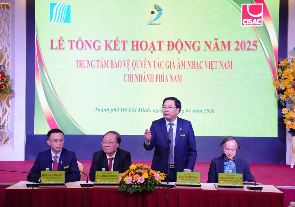 Trung tâm Bảo vệ Quyền tác giả âm nhạc Việt Nam tổ chức tổng kết hoạt động năm 2025