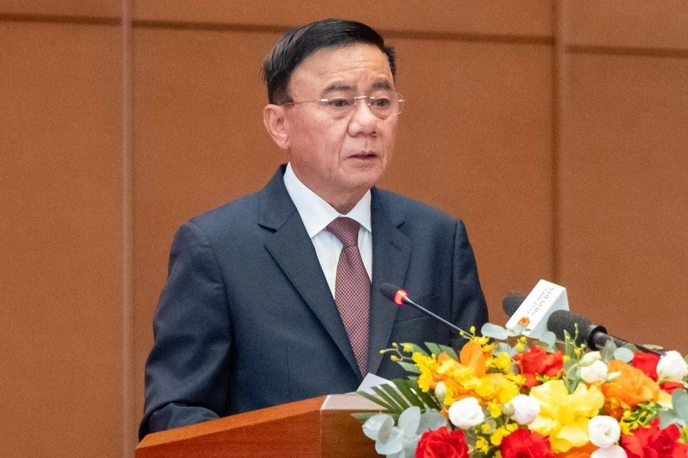 Ông Trần Cẩm Tú tái cử Thường trực Ban Bí thư khóa XIV. Ảnh: Phạm Thắng